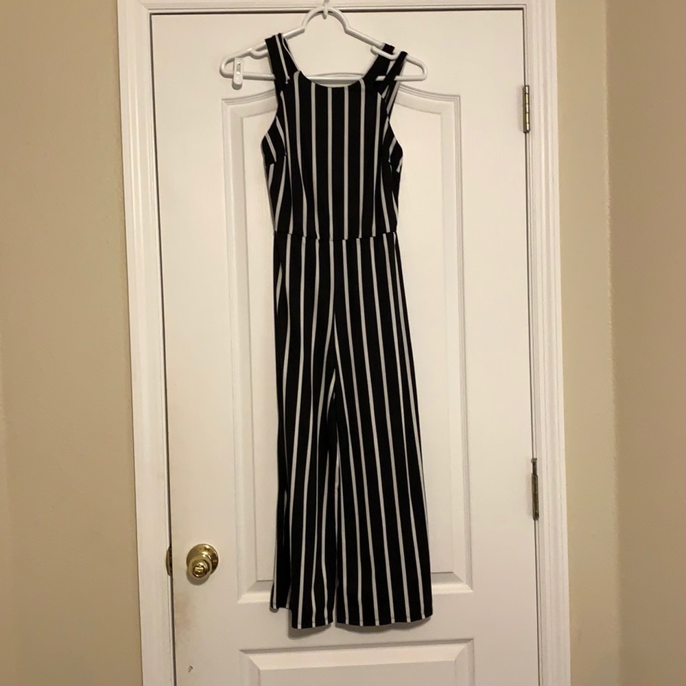 Black and white jumpsuit